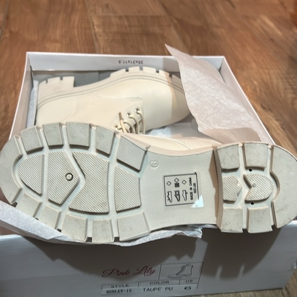 Pink Lily Taupe Renley Boots - Picture 3 of 4